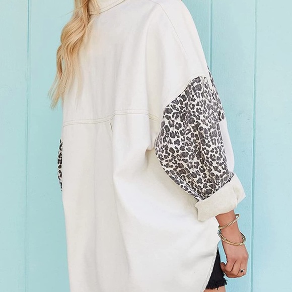 Cheetah button down - Picture 2 of 3